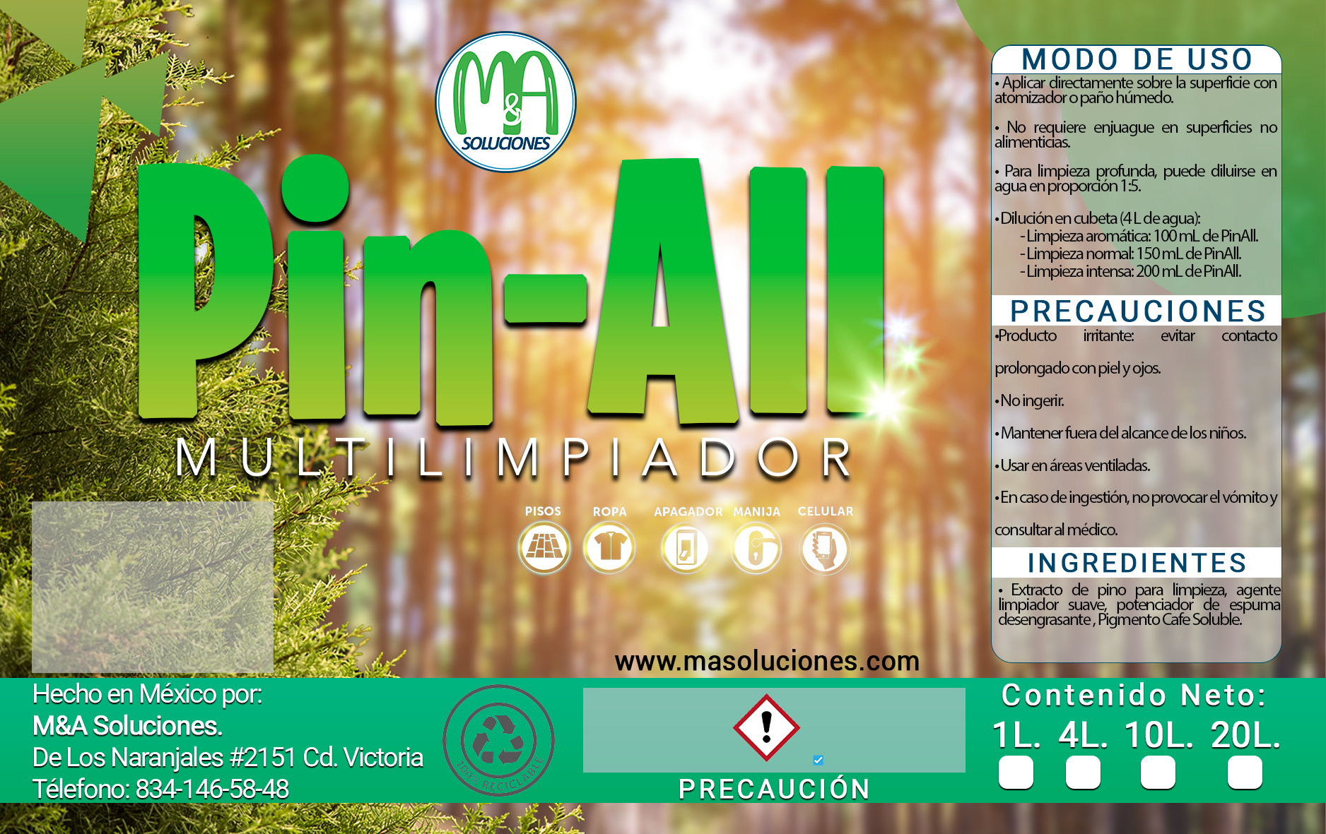 Pin-All Multilimpiador 1L