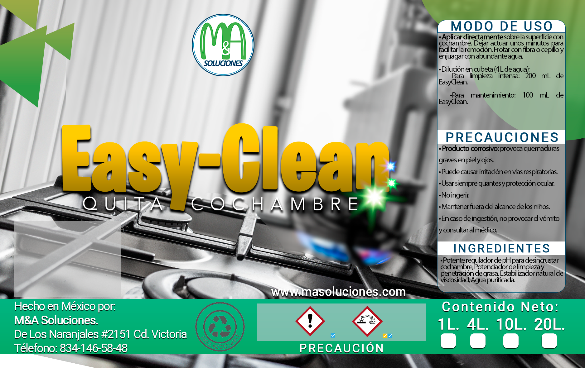 EasyClean Quitacochambre 1L